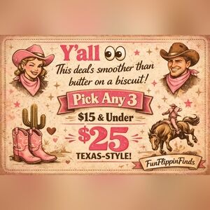 Bundle 3 Items and I Will Send Ya‎ An Offer For $25